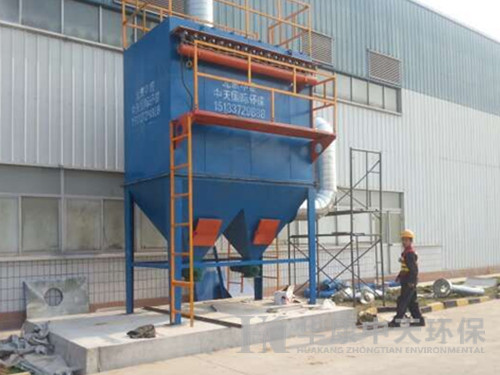 华康为北京提供的制药厂除尘器安装现场